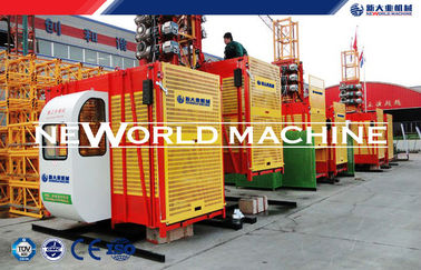 Construction lifting equipment SC200/200 Building Cage Hoist with single or double cage